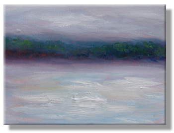Sunrise oil sketch - 25 Feb 10