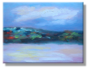 Sunrise oil sketch - 26 Feb 2010 - Eileen (Eibhlin) Eilis Morey, artist