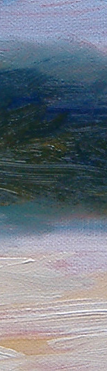 Detail of March 5th oil sketch - cloudy morning in NH - Eileen Morey, artist