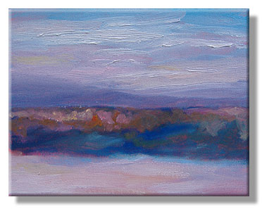 Sunrise oil landscape - NH - Eileen Morey