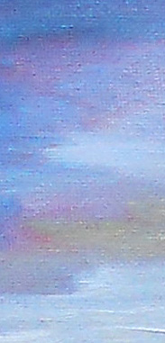sky detail - New Year's Eve landscape painting 2010