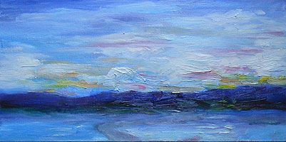 Sunrise oil sketch - 31 Dec 2010 - NH