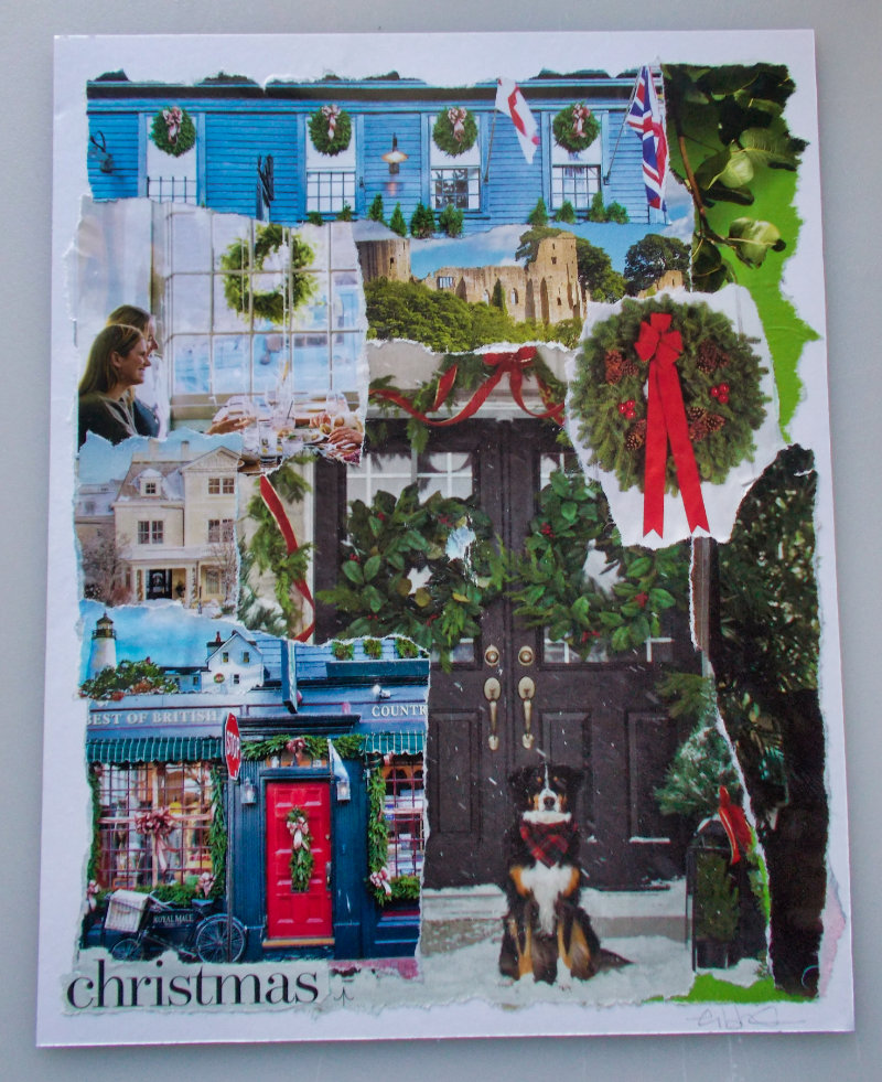 Christmas vision board - collage
