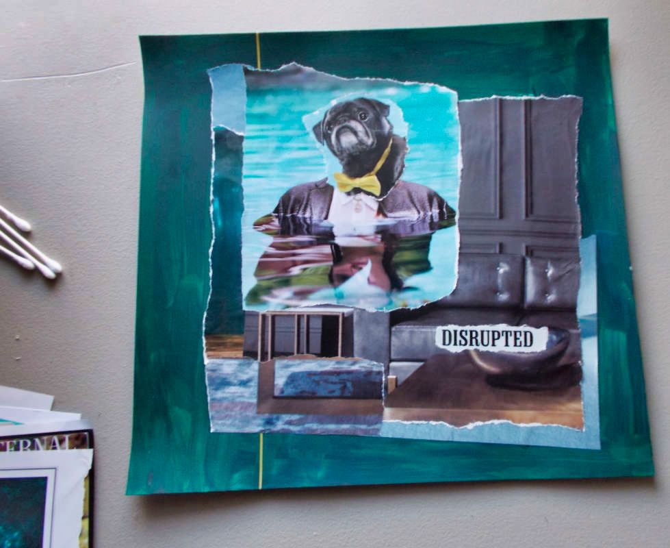 Disrupted - fine art collage