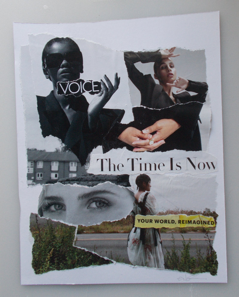 Voice - the time is now - collage
