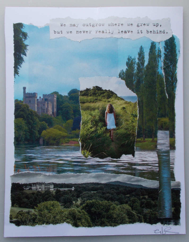 Where we grew up - a collage about roots