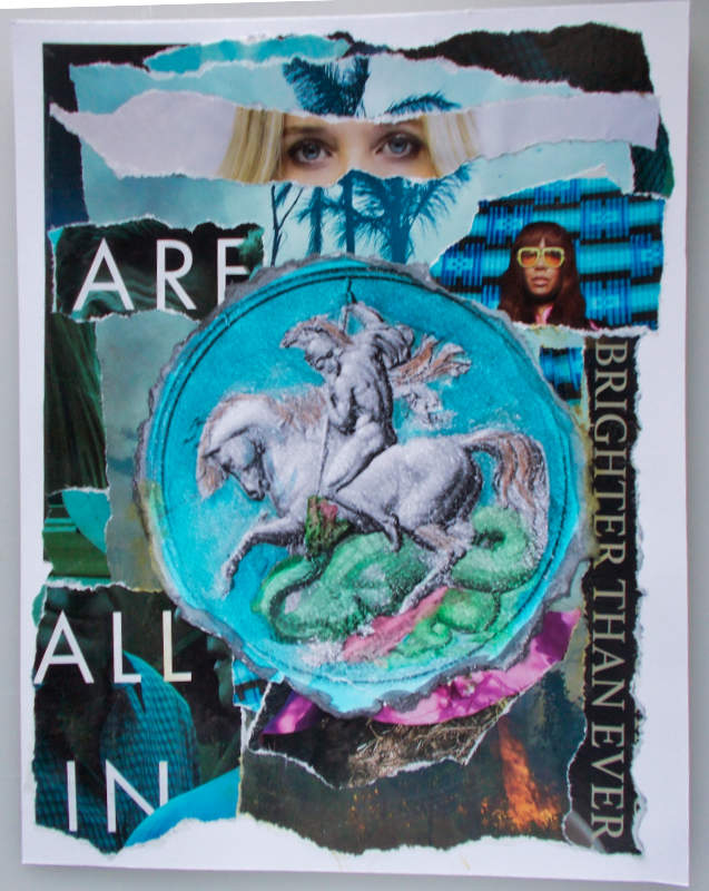 St. George – All In! Mixed Media Collage