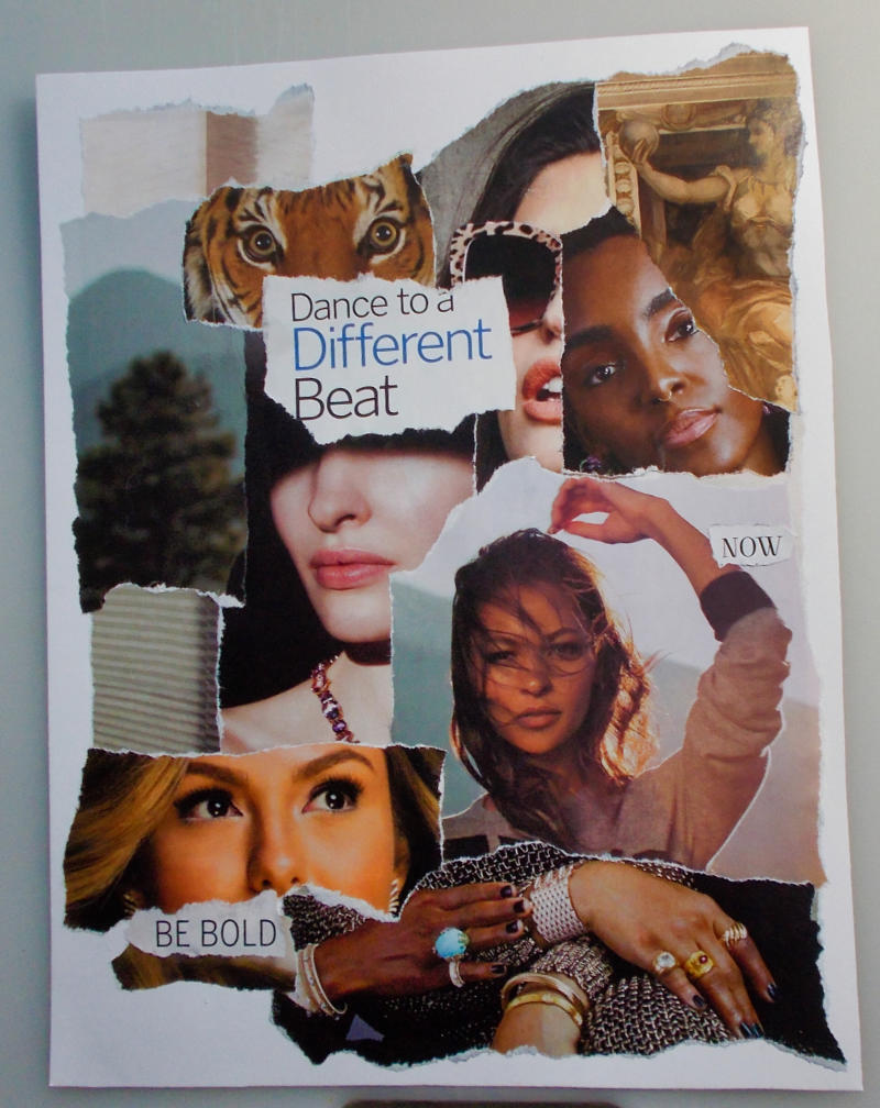 Dance to a Different Beat – Torn Paper Collage and Artist’s Comments