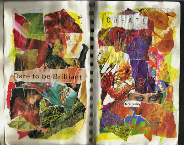 Dare to Be – 2002 Torn-Paper Collage