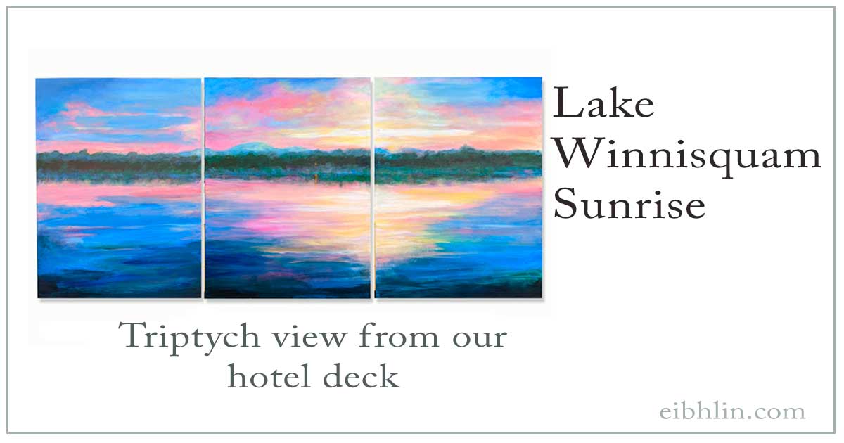 Lake Winnisquam Sunrise – Triptych