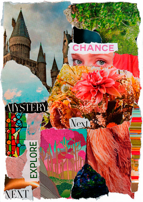 torn paper collage - 28 apr 2022 - eibhlin